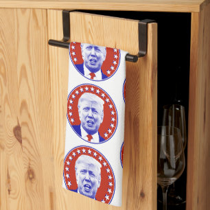 Paño De Cocina President Donald Trump in Red