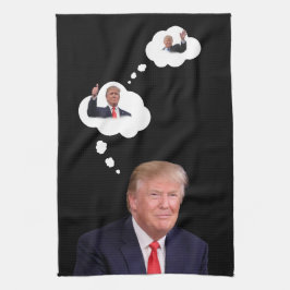 Paño De Cocina President Trump Thinking in Cloud fUNNY 