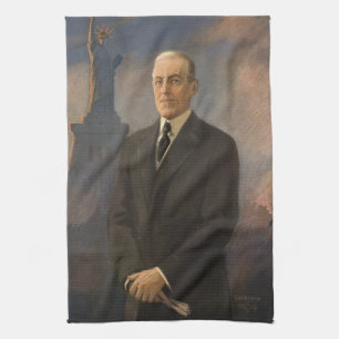Paño De Cocina Presidente estadounidense Woodrow Wilson & Liberta