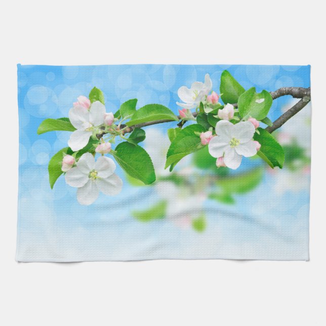 Paño De Cocina Primavera (flores de manzana) (Horizontal)