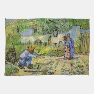 Paño De Cocina Primeros pasos (según Millet) de Vincent van Gogh