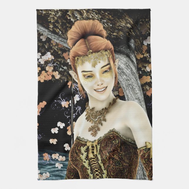 Paño De Cocina Princesa de Otoño (Vertical)