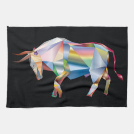 Paño De Cocina Prisma Bull Rainbow Resumen Fab