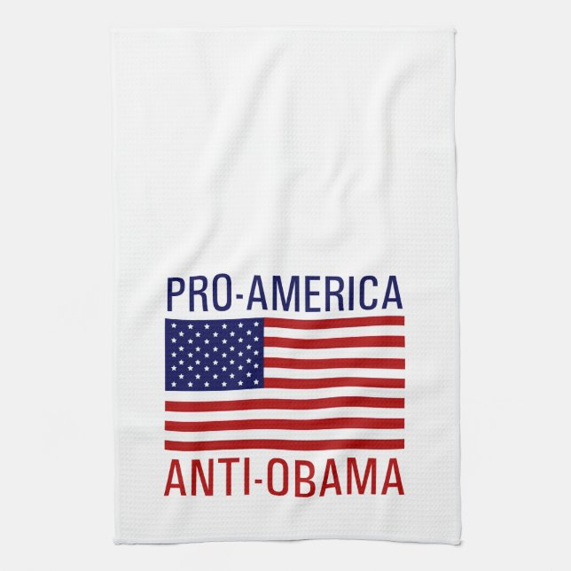 PAÑO DE COCINA PRO-AMERICAN ANTI-OBAMA (Vertical)