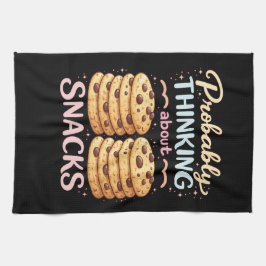 Paño De Cocina Probablemente Pensando en Snacks Divertido  Lindo 
