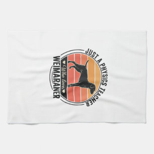Paño De Cocina Profesor de Física Ama Diseño de Perro Vintage Wei