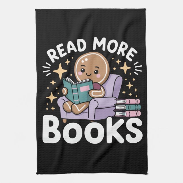 Paño De Cocina Profesor de Navidad Lee Más Libros Divertido  (Vertical)