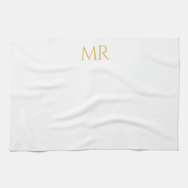 Paño De Cocina Professional Classical Monogram Minimalist Plain (Horizontal)