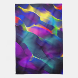 Paño De Cocina Profundidad y relieves de colores, predominan los 