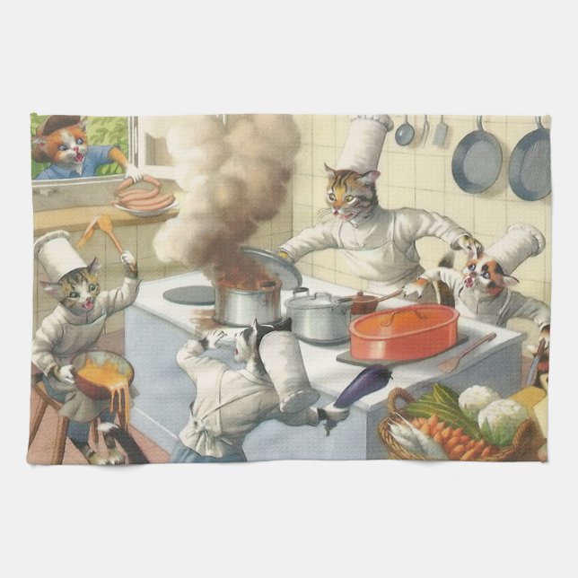 Paño De Cocina PROLONGACIONES DEL ANDÉN: Catástrofe de la cocina (Horizontal)