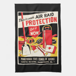 Paño De Cocina Protección contra ataques aéreos