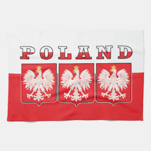 Paño De Cocina Protestas con bandera de águila de Polonia