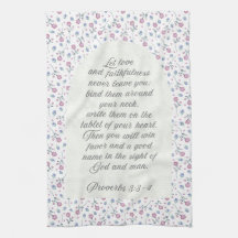 Proverbios 3:3–4 Escritura Floral