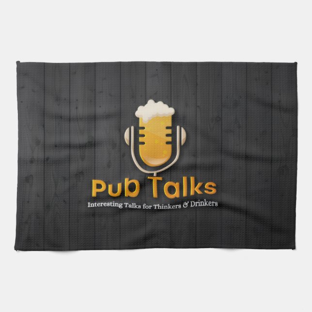Paño De Cocina Pub Talks Tea Towel (Horizontal)