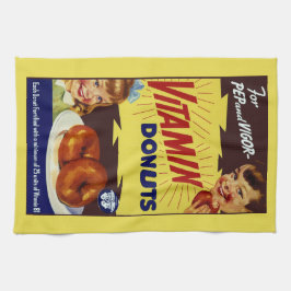 Paño De Cocina Publicidad divertida de "Donuts de vitamina"