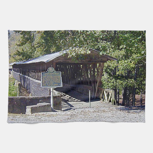 Paño De Cocina Puente cubierto Clarkson Alabama (Horizontal)