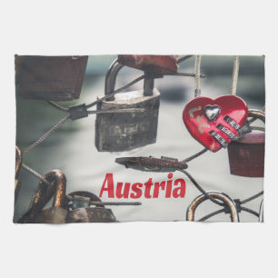 Paño De Cocina Puente de los Bloques de Amor de Austria Salzburgo