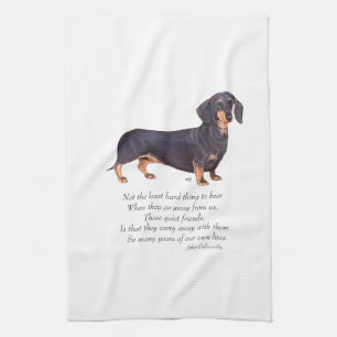 Paño De Cocina Puente del Arcoíris del Dachshund