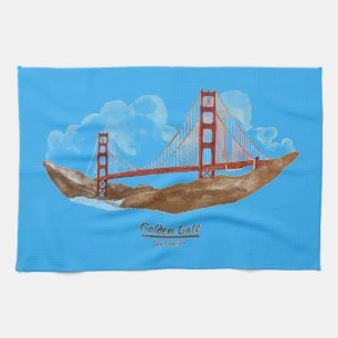 Paño De Cocina Puente Golden Gate de San Francisco