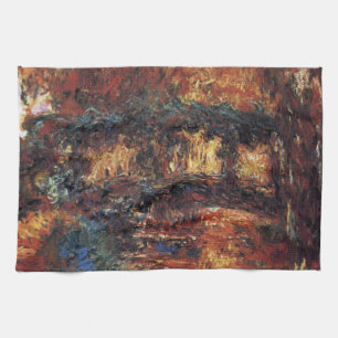 Paño De Cocina Puente Japonés de Claude Monet, Arte Antiguo Fino
