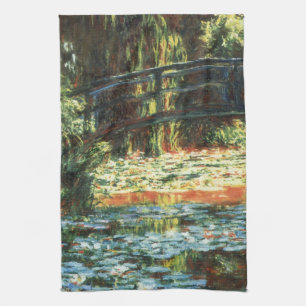 Paño De Cocina Puente sobre el estanque acuático de Claude Monet