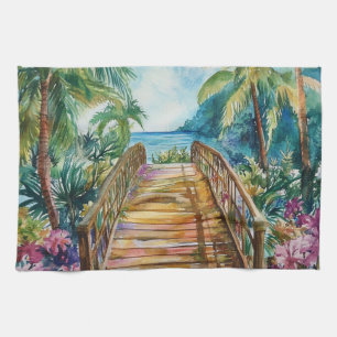 Paño De Cocina Puente Tropical