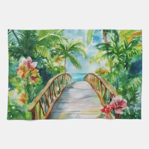 Paño De Cocina Puente Tropical