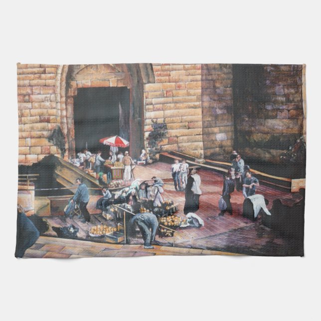 Paño De Cocina Puerta de Oro de Damasco, Jerusalén Vieja (Horizontal)