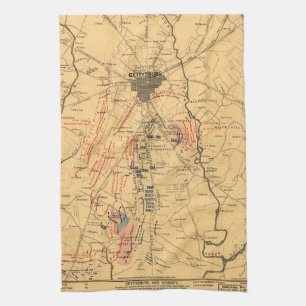 Paño De Cocina Puestos de Gettysburg y de Tropas de la Región 3