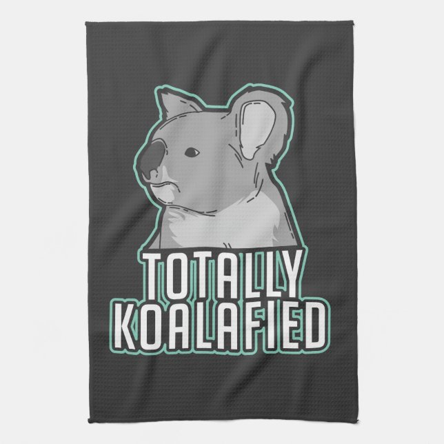 Paño De Cocina Pun - Totalmente Koalafied (Vertical)