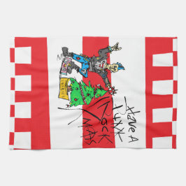 PAÑO DE COCINA PUNK ROCK XMAS