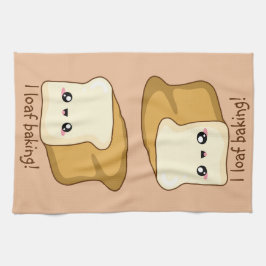 Paño De Cocina Punny, te oigo, pan kawaii