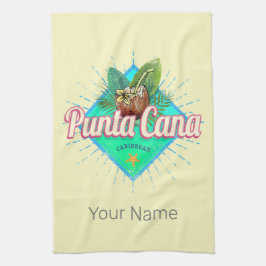 Paño De Cocina Punta Cana Caribe República Dominicana Retro