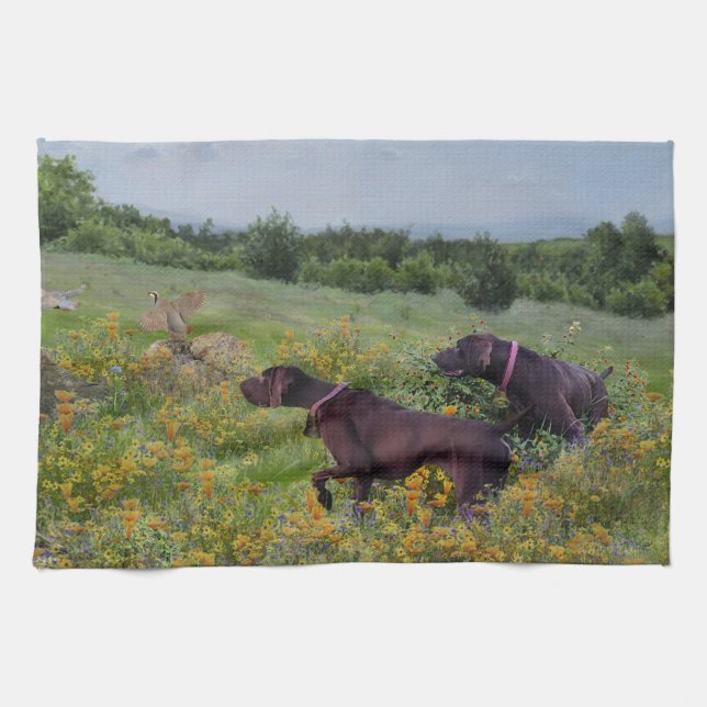 Paño De Cocina Punteros de corto alcance alemanes (Horizontal)