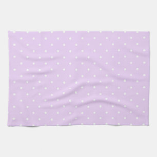 Paño De Cocina Punto blanco fondo rosa elegante lunares punteado