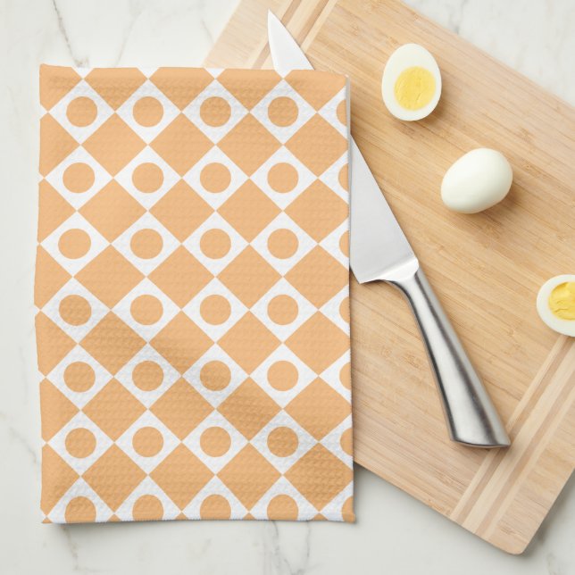 Paño De Cocina Punto retro blanco (Doblado Cuarto)
