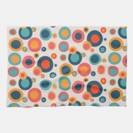 Paño De Cocina Puntos abstractos coloridos