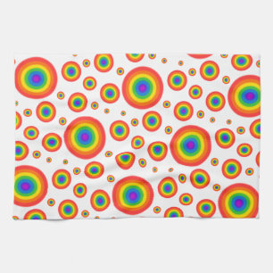 Paño De Cocina Puntos de la polca arcoiris