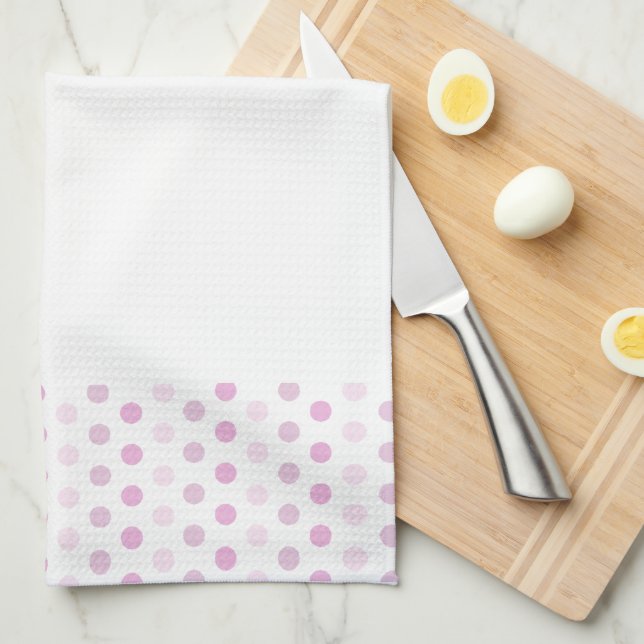 Paño De Cocina Puntos de Polka (Doblado Cuarto)