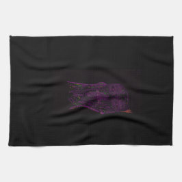 Paño De Cocina Purple Monster Character Art Kitchen Towel