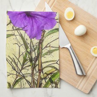 Paño De Cocina Púrpura Petunias cerradas