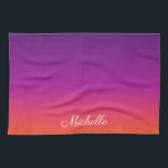 Paño De Cocina Púrpura, rosa y gradiente naranja<br><div class="desc">Púrpura,  rosa y gradiente naranja</div>