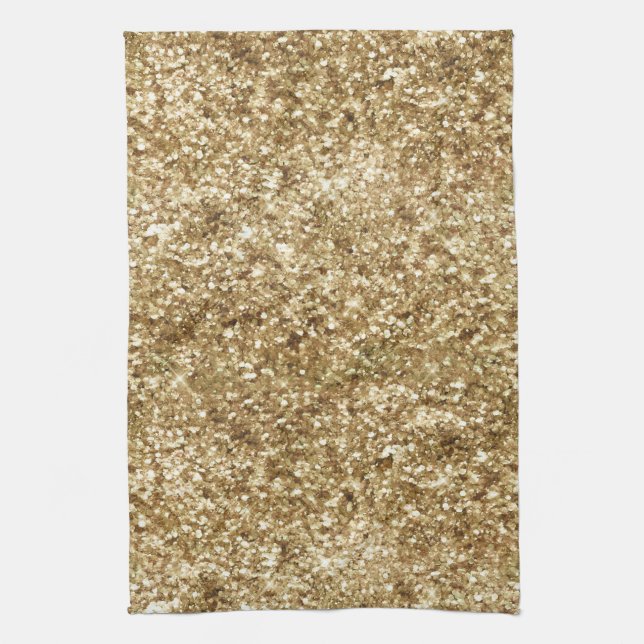 Paño De Cocina Purpurina Confetti Gold (Vertical)