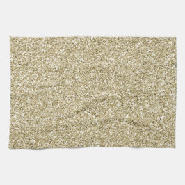 Paño De Cocina Purpurina Glam Luxe Gold      