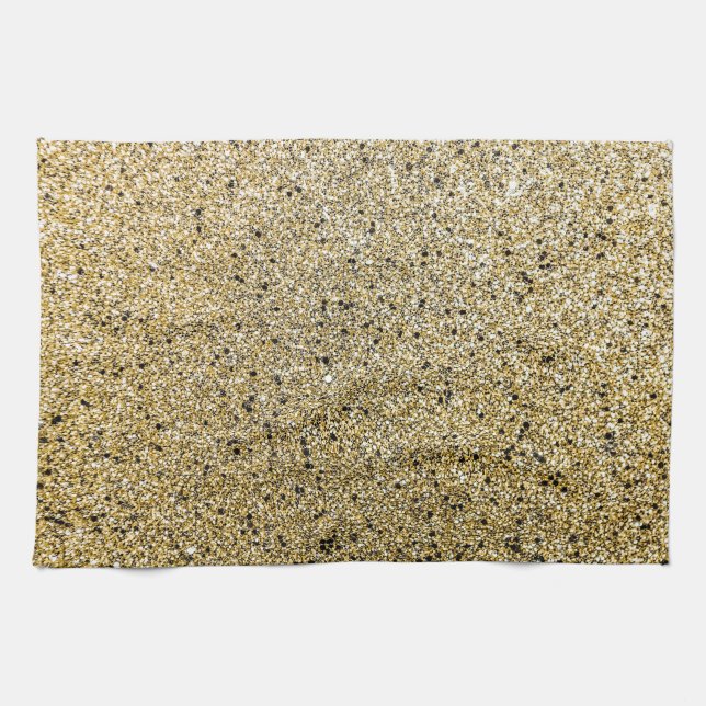 Paño De Cocina Purpurina Gritty Gold (Horizontal)