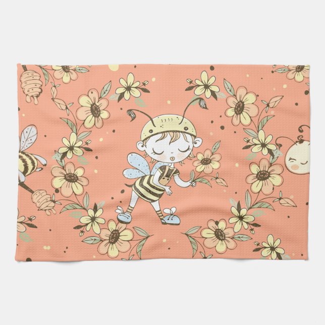 Paño De Cocina Queen Bee Art (Horizontal)