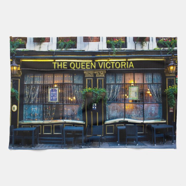 Paño De Cocina Queen Victoria Pub (Horizontal)