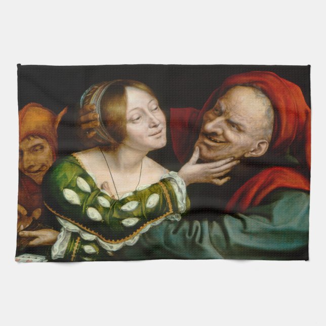 Paño De Cocina Quentin Matsys - Amantes coincidentes (Horizontal)