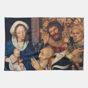 Paño De Cocina Quentin Matsys - La Adoración del Magi