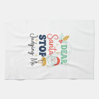 Paño De Cocina Querido Santa Deja De Juzgarme Navidad Hongo Holl